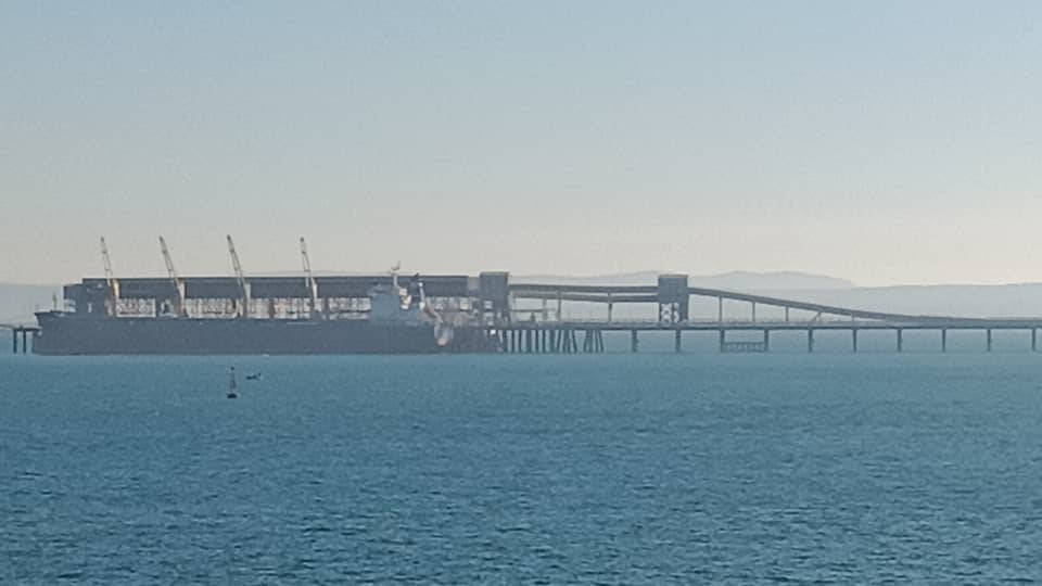 Algerian port at dawn